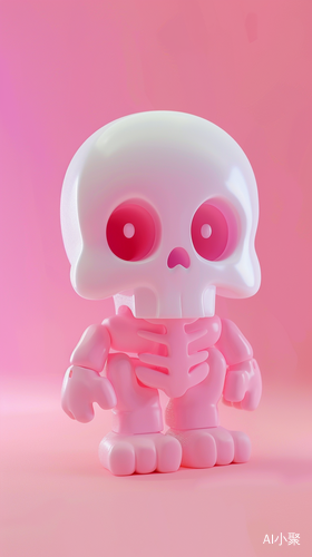 Cute Skull Toyart with Transparent Acrilic Body