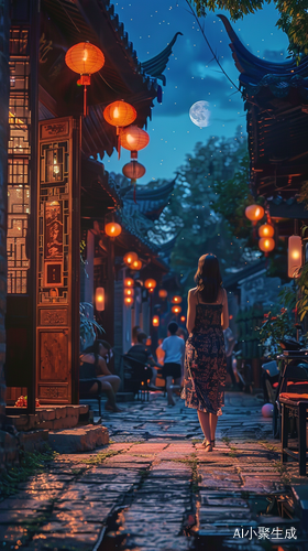 夏日夜晚之破碎夜景