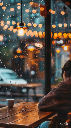 唯美细腻，人物与窗外雨景交织