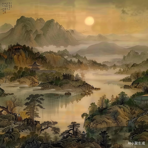 隋唐宋风格气韵生动的8K山水画