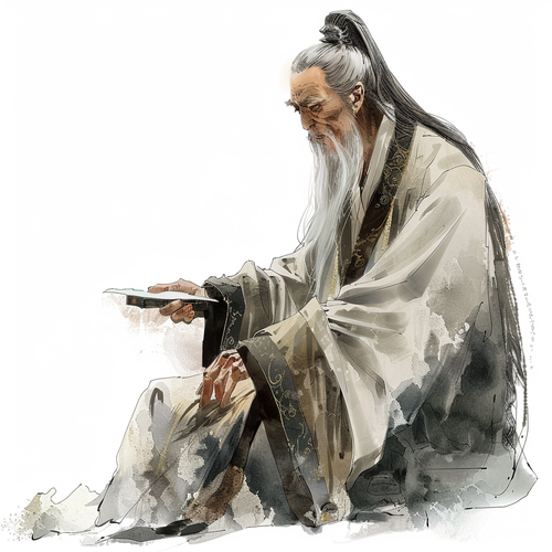中国老者的仙风道骨
