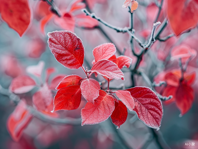 Frost-Kissed Leaves: Elegance, Tranquility and Serenity