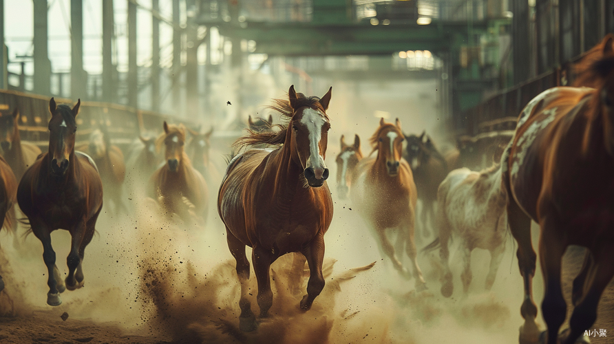 Masterful Capture of Free-running Horses and Cows in Cinematic Style