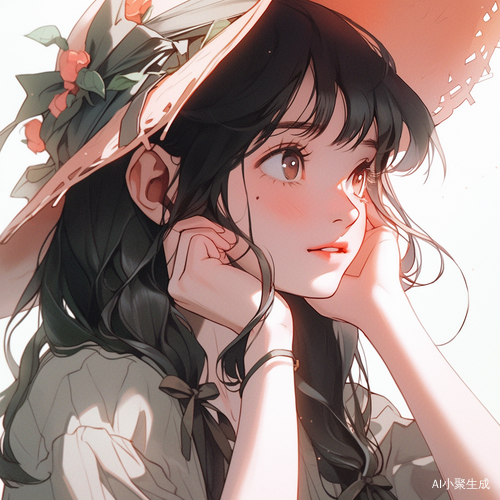 临摹好看女生图片