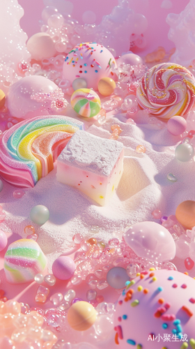 Whimsical Candy Wonderland in HD 32K