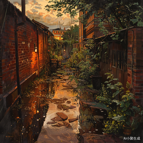 傍晚雨后