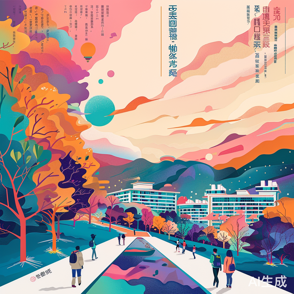 河南开封科技传媒学院色彩海报设计