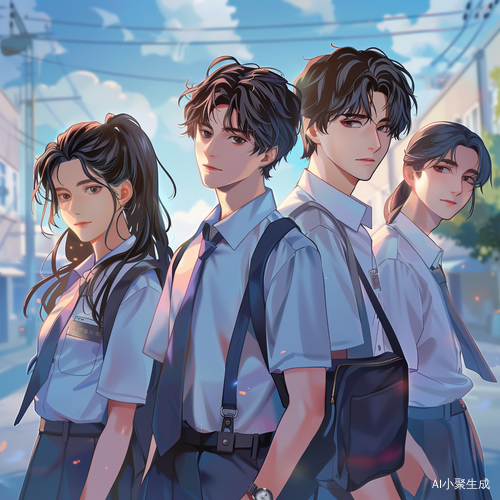 高清动漫质感 Tf boys和高中生女孩