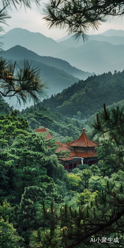 幽静的夏日山间