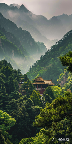 幽静的夏日山间