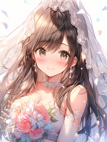 高清画质下漂亮的新娘