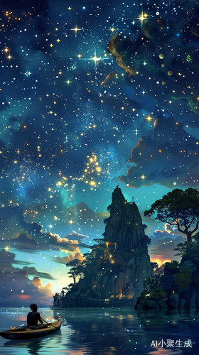 独木舟探索星落密布的海岛