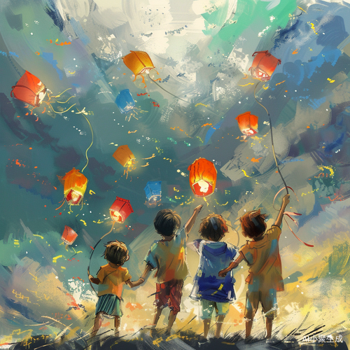 六一儿童节绘画