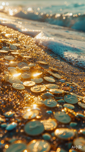 Golden Beach: A Glittering Paradise of Gold Coins and Crystal Clear Sea Spray