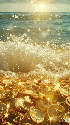 Golden Beach: A Glittering Paradise of Gold Coins and Crystal Clear Sea Spray