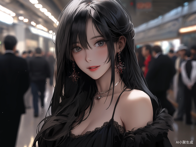 华丽女孩拥有超高清画质长直发