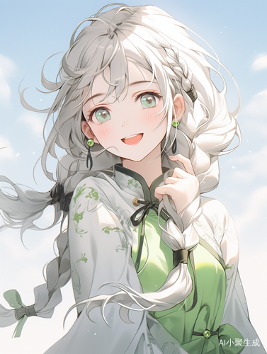 中国可爱少女的精致细节