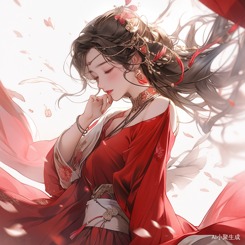 唯美古风舞姿，花朵掉落之时