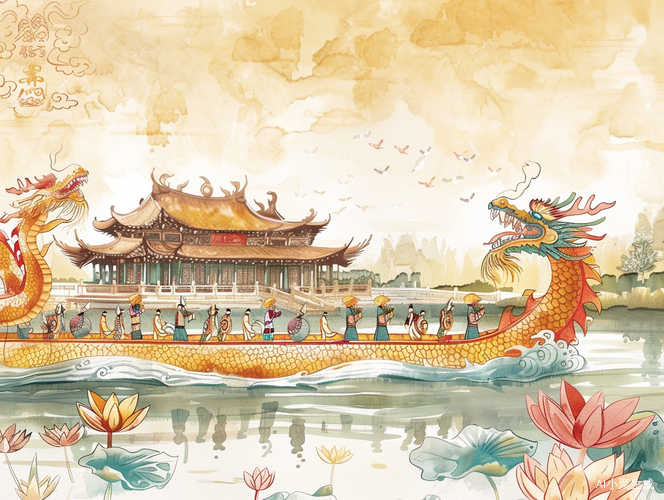 传统文化与校园活动融合的端午节微信封面图