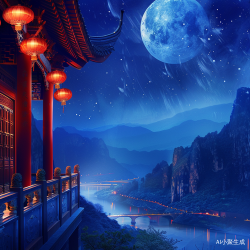 幻境山庭，星光泛橙，美好神话