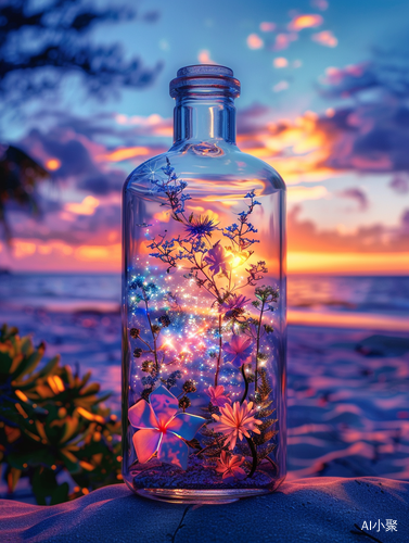 Glass Bottle: A Captivating World of Stars and Nature