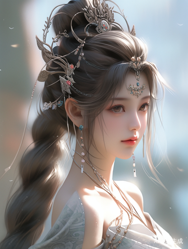 中国古代风格的唯美女子