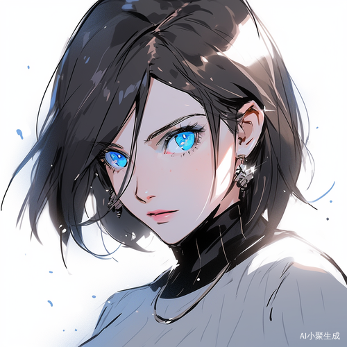 冷漠女主角：末日短发蓝眼