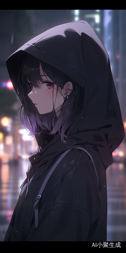 孤身一人的忧郁系清冷感短发少女