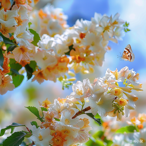 婉约富诗意：紫薇花与海棠花舞动仙境