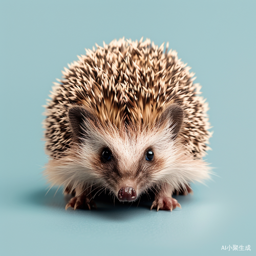 小刺猬：超侧角居中，干净整洁高清摄影