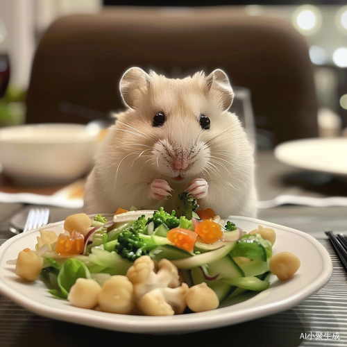 可爱小仓鼠的饭食时刻