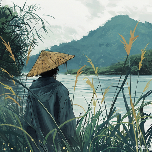 粽子披风衣望无际河水