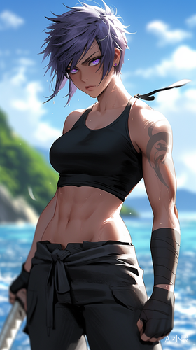 Maki Zenin: Fierce Anime Beach Warrior