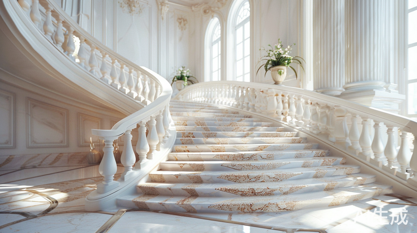 华丽壮观的楼梯