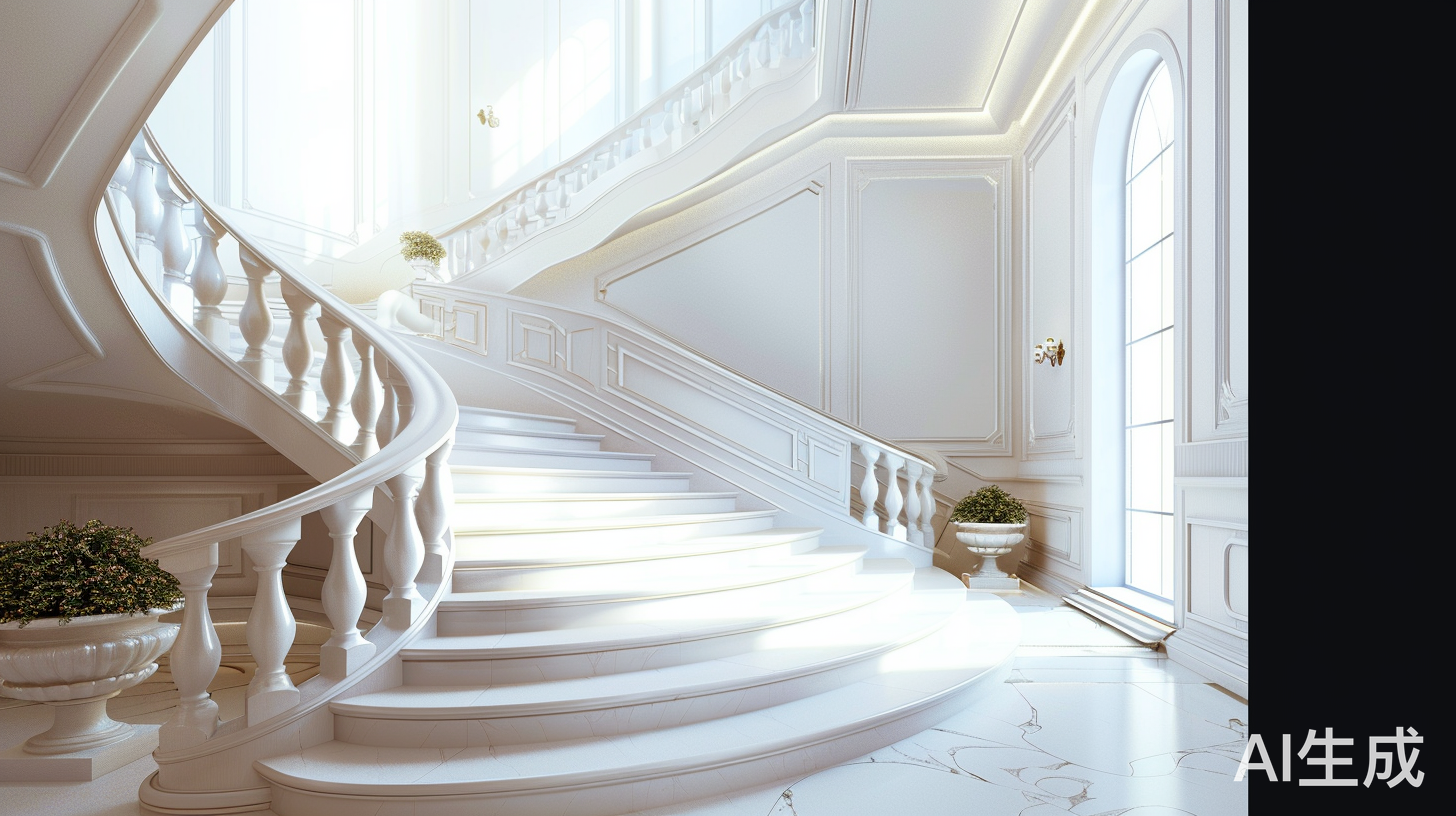 华丽壮观的楼梯