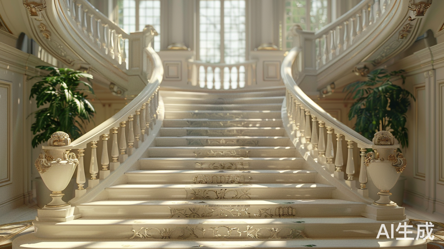 华丽壮观的楼梯