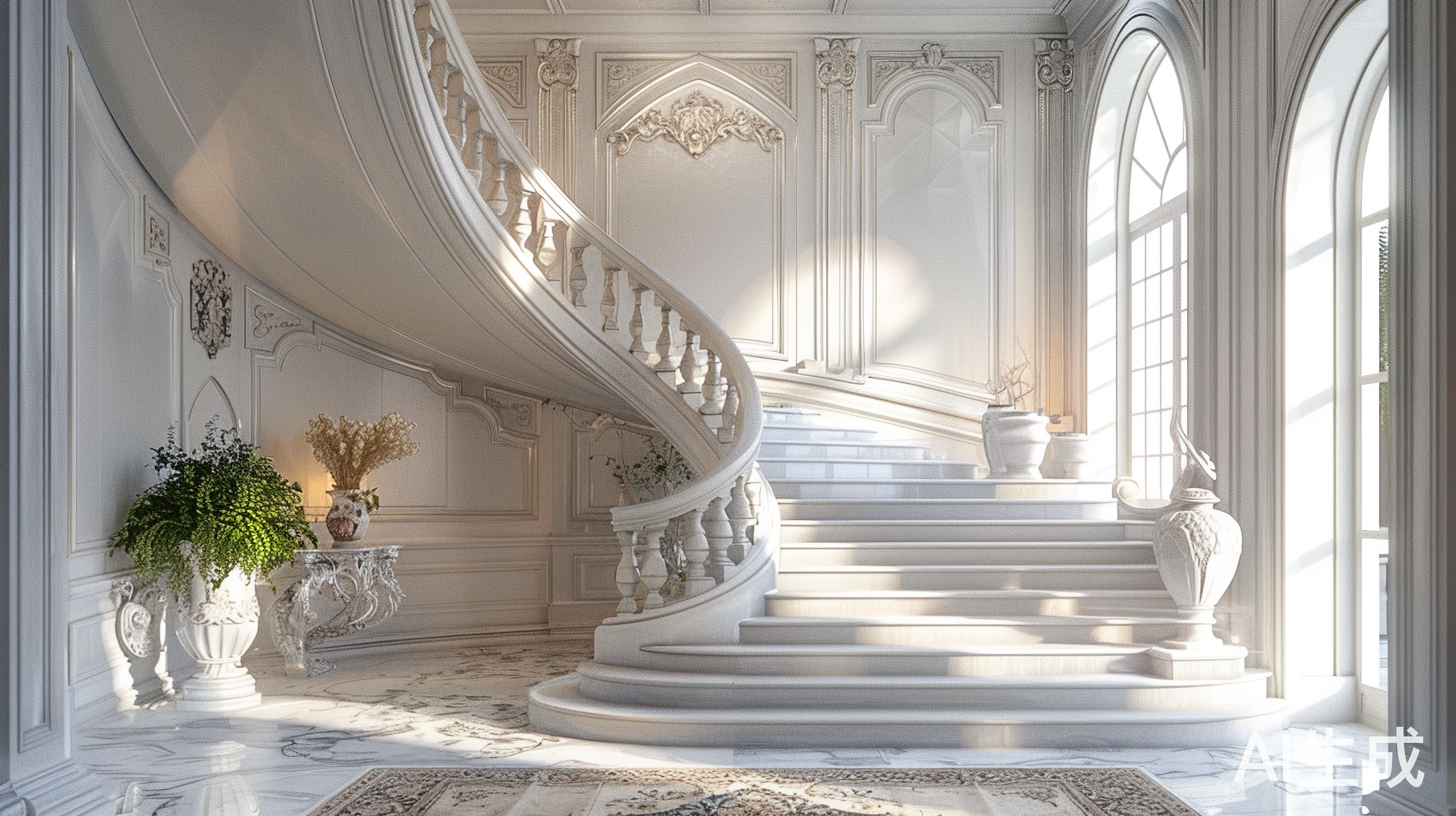 华丽壮观的楼梯