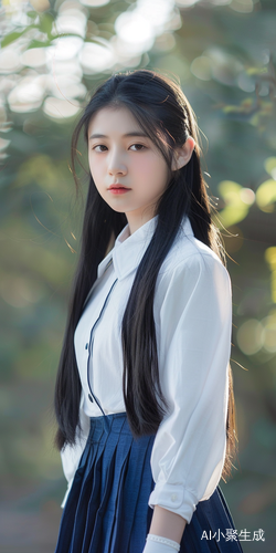 美丽的大学中国女孩