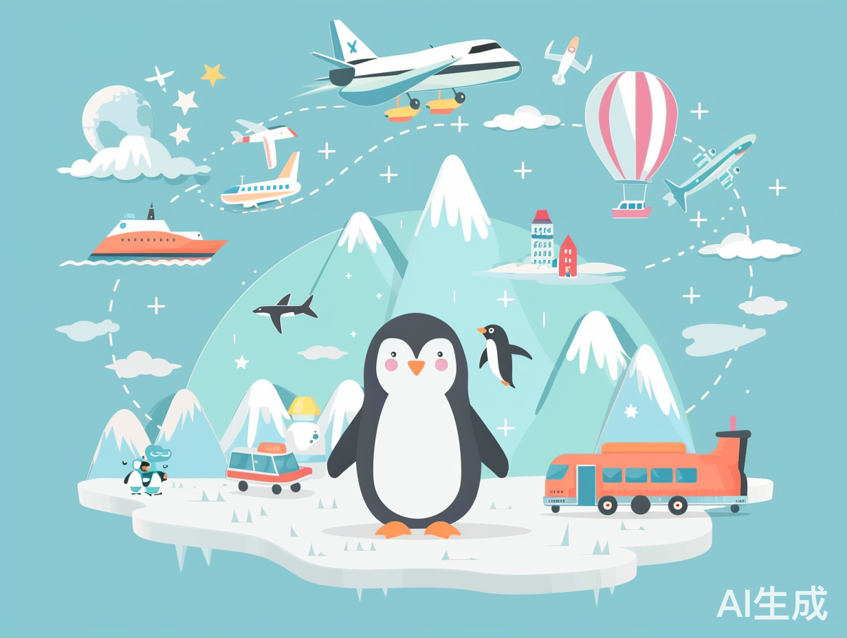 小企鹅旅行彩色之旅