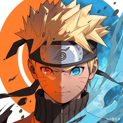 Naruto Uzumaki Q版风格插图-快乐、顽皮和想象