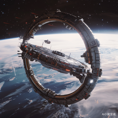 行星上的星环空间站