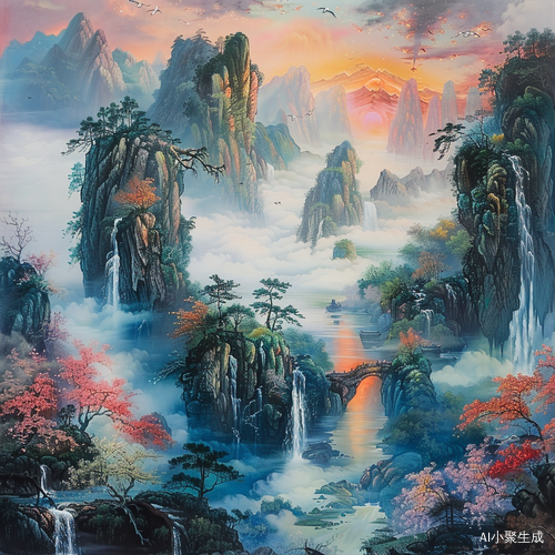 潜龙在渊，山水壮观