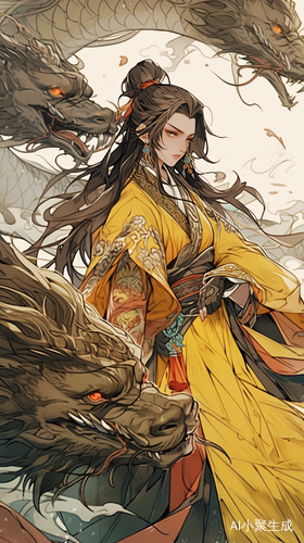 古代俊美黑发皇帝