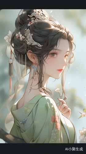 中国古代明代风格的睁眼婴儿，唯美超高清画质