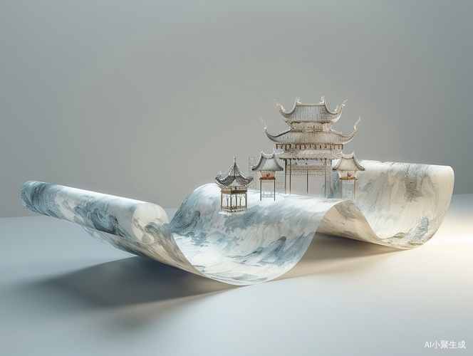 Unfurling the Fantastical 3D Antique: A Chinese-Chic Glass Scroll