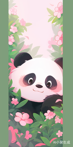 可爱圆滚滚的小熊猫