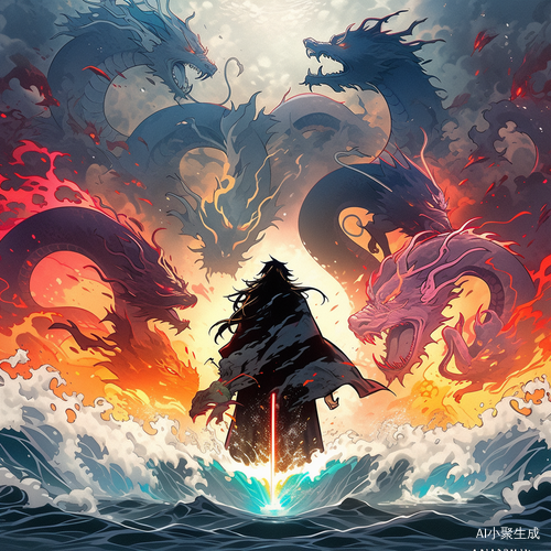 火海中的剑客与禁兽