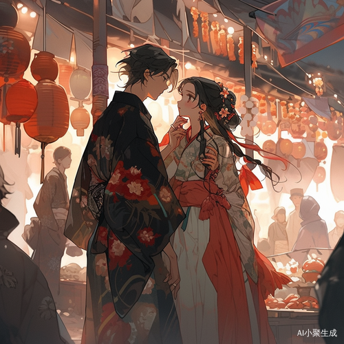 夜市邂逅，一见钟情热恋