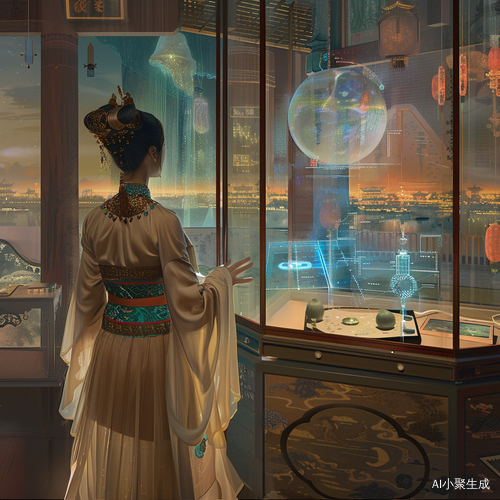 清汉女参观未来科技博物馆