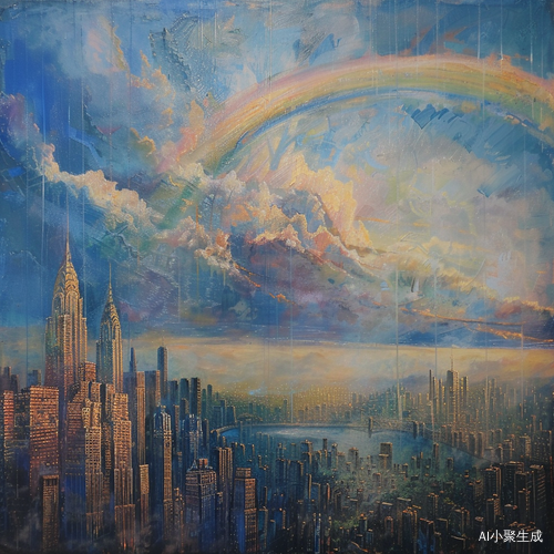 治愈之城：城市彩虹带来的宁静感